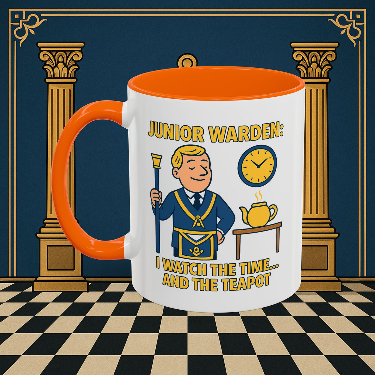 Masonic Mugs - Masonic Moments: Lodge Officer's Tea Time, Junior Warden Printify