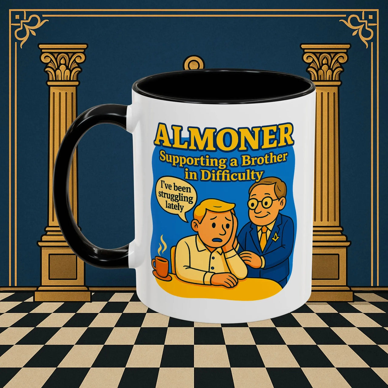Masonic Mugs - Almoner's Assist - Almoner Printify