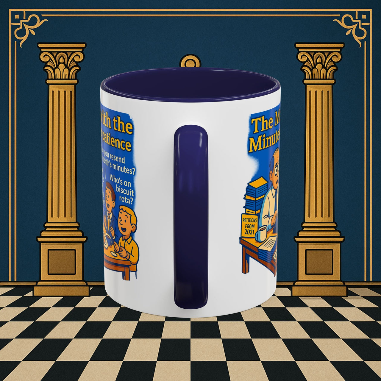 Masonic Mugs - Bureaucratic Blues - Secretary Printify