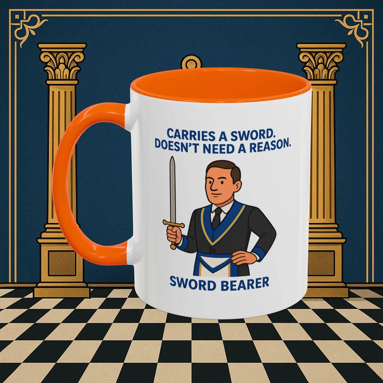 Masonic Mugs - Sword of Mystery - Provincial Sword Bearer Printify
