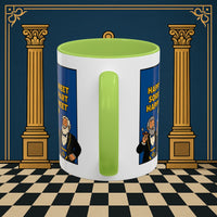 Masonic Mugs Ready to Go – Happy to Meet Again (Accent Coloured 11oz Mug) Printify