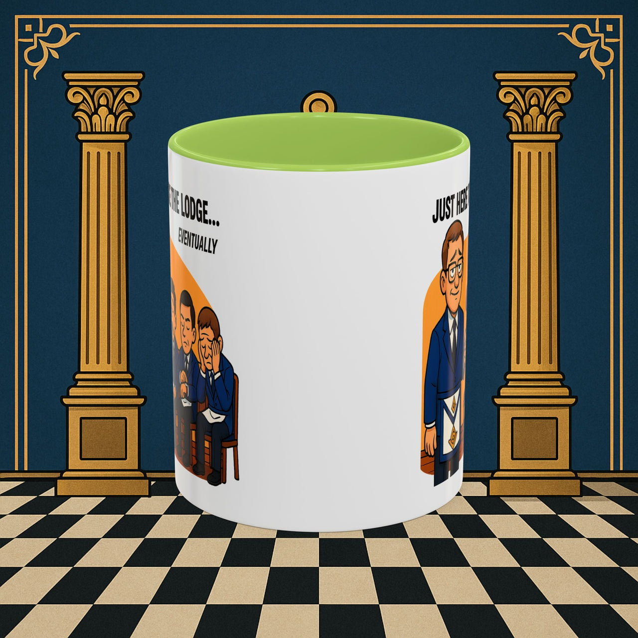 Masonic Mugs - Lodge of Endless Deliberation - Senior Warden Printify
