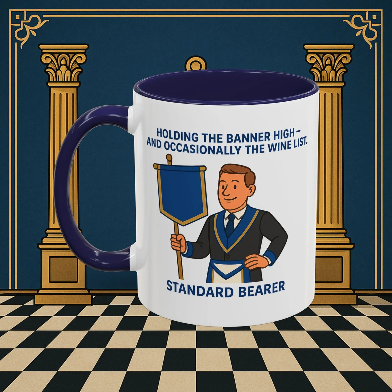 Masonic Mugs - Banner and Barrel - Provincial Standard Bearer Printify