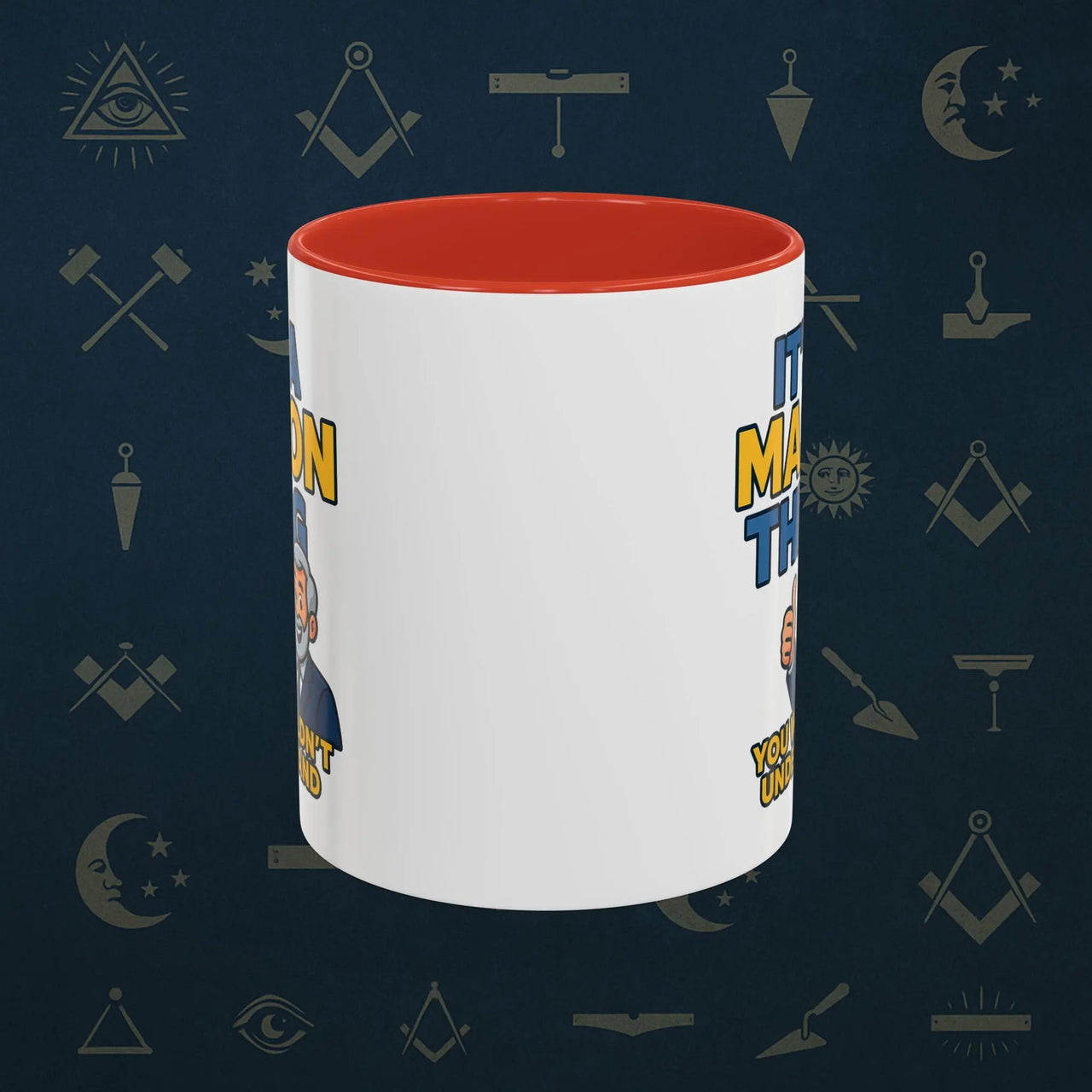 Masonic Mugs Ready to Go – It’s a Mason Thing (Accent Coloured 11oz Mug) Printify