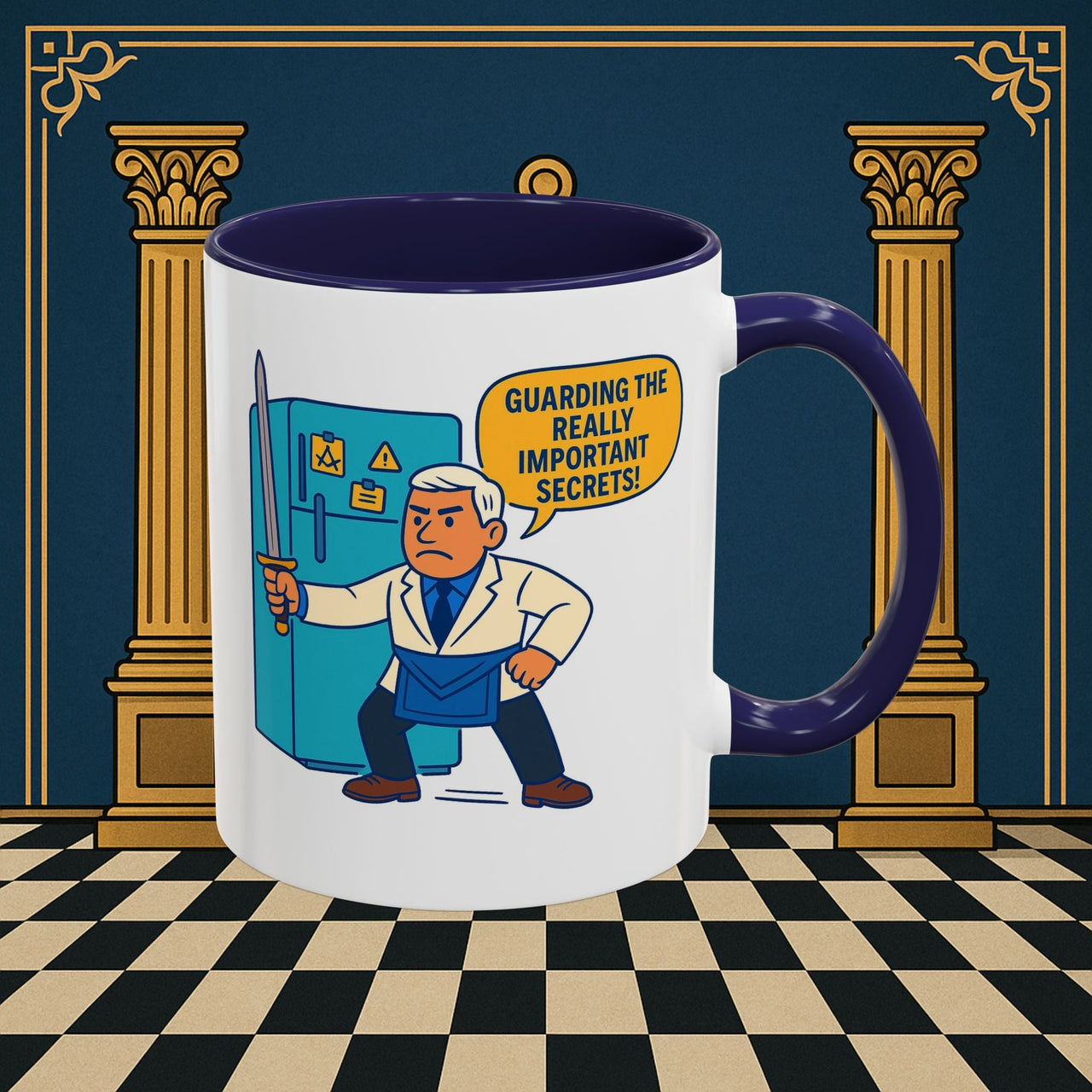 Masonic Mugs - Top Secret Fridge - Tyler Printify