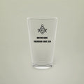Freemason Personalised Square and Compass Pint Glass 16oz Masonic Gift Store