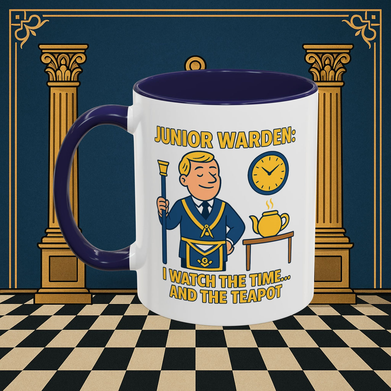 Masonic Mugs - Masonic Moments: Lodge Officer's Tea Time, Junior Warden Printify