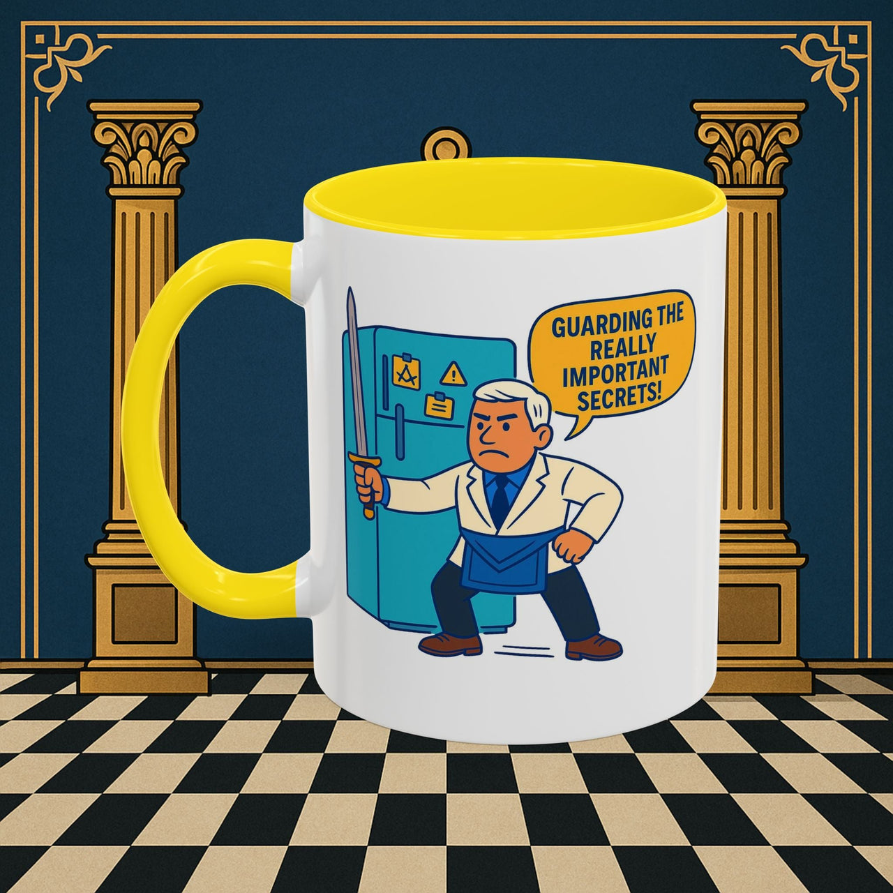 Masonic Mugs - Top Secret Fridge - Tyler Printify