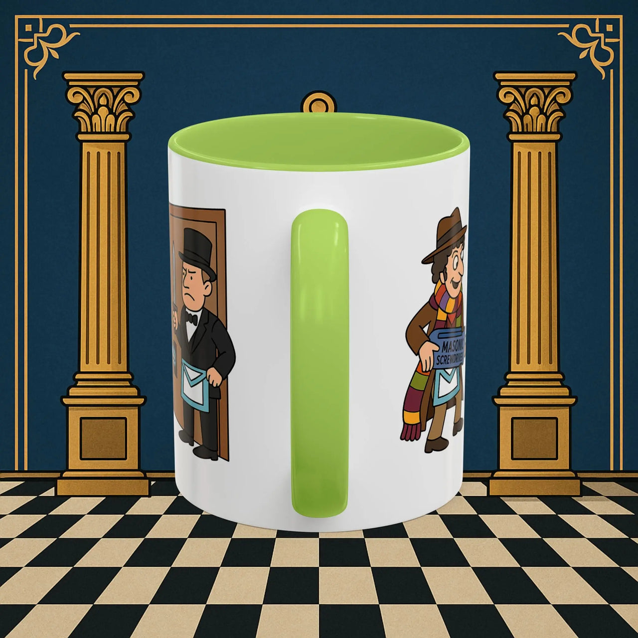Masonic Mugs – Master of Improvisation (Accent Coloured 11oz Mug) Printify