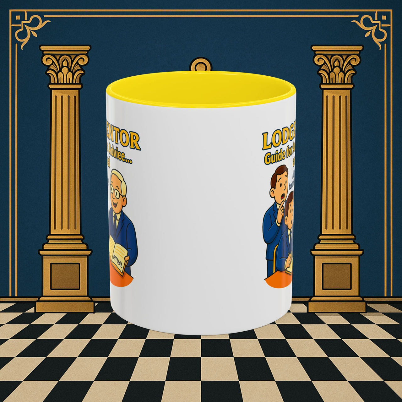 Masonic Mugs - Lodge Mentor: Fraternal Ritual Guidance, Lodge Mentor Printify