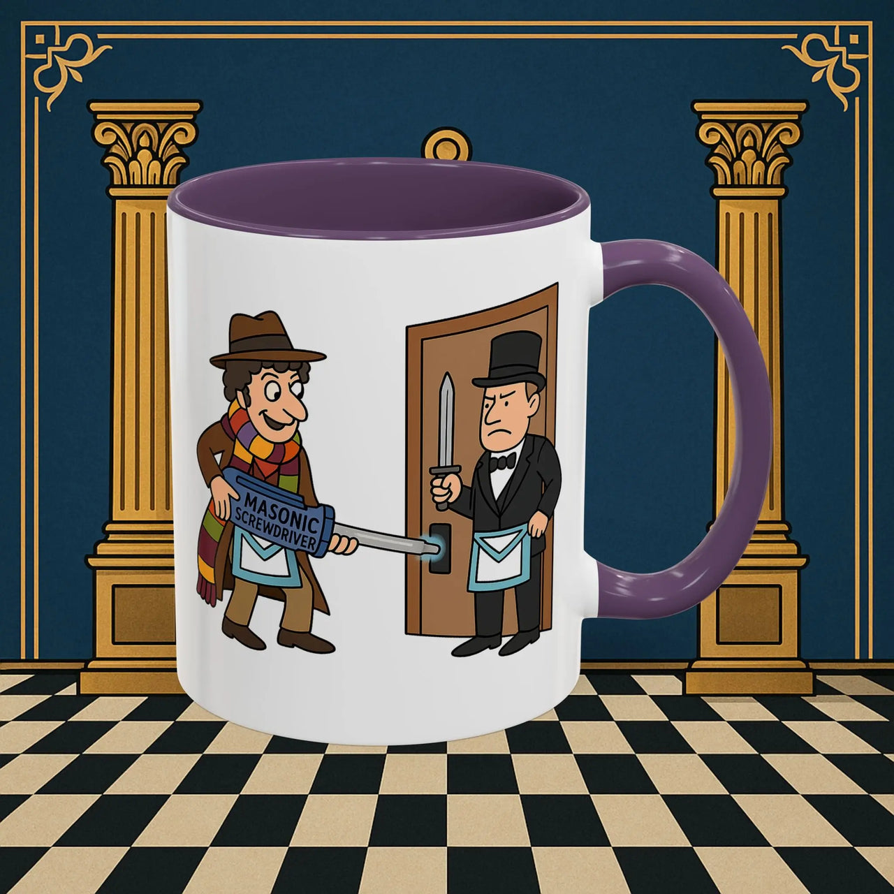 Masonic Mugs – Master of Improvisation (Accent Coloured 11oz Mug) Printify