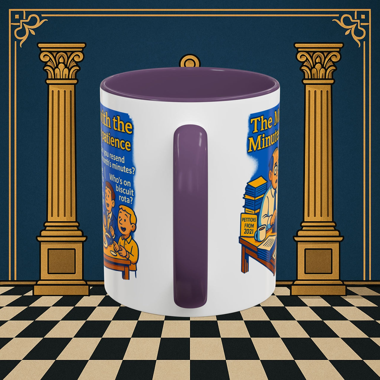 Masonic Mugs - Bureaucratic Blues - Secretary Printify