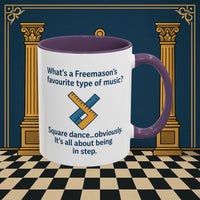 Masonic Mugs Ready to Go – Favourite Type of Music (Accent Coloured 11oz Mug) Printify