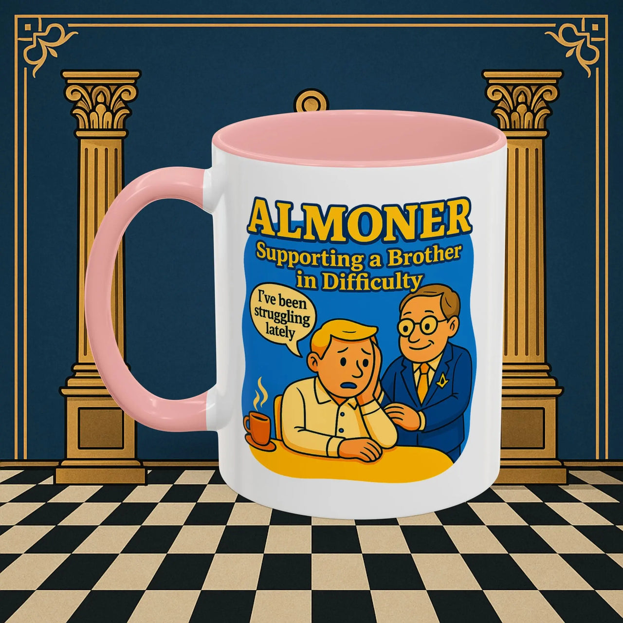 Masonic Mugs - Almoner's Assist - Almoner Printify