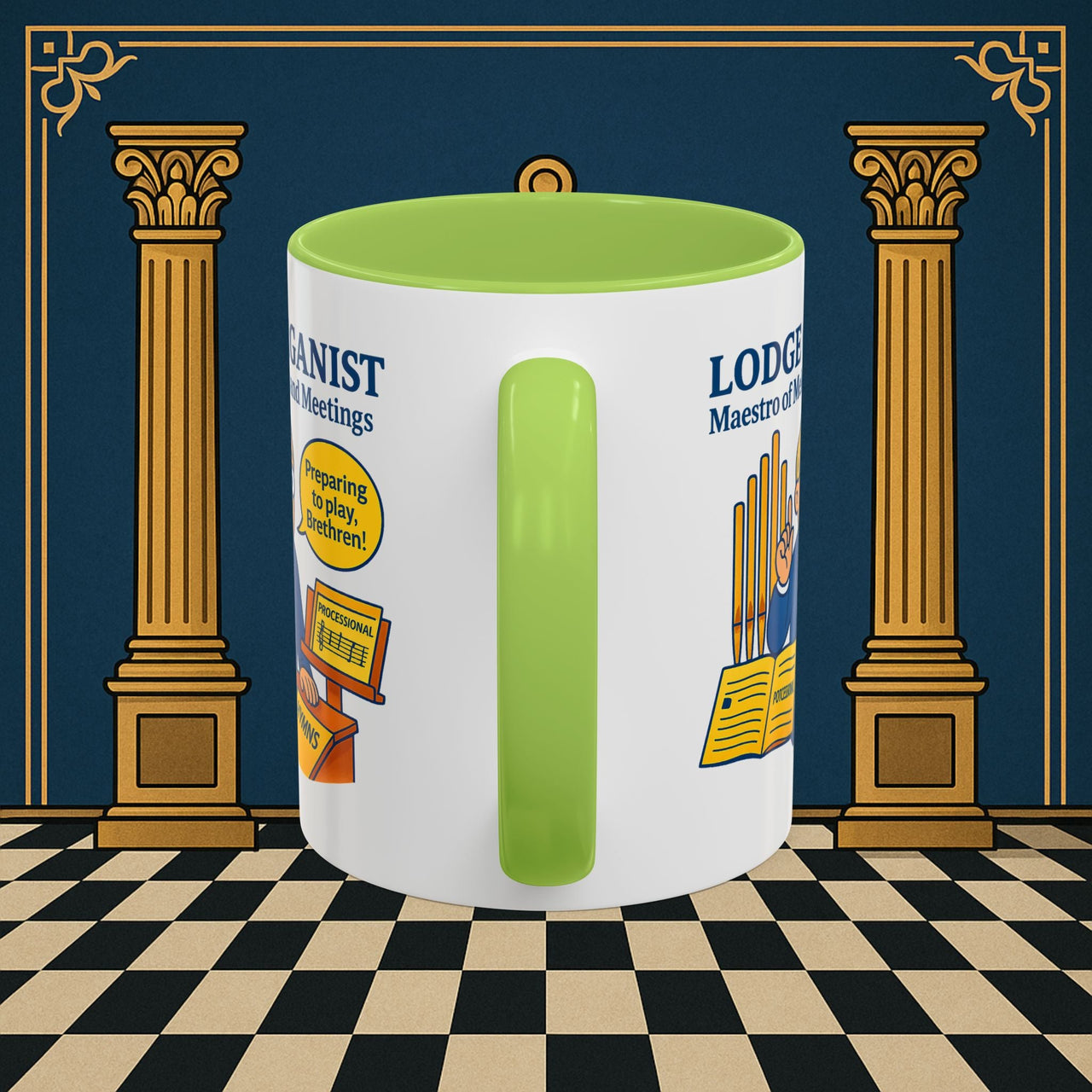 Masonic Mugs - Maestro of Melodies - Organist Printify