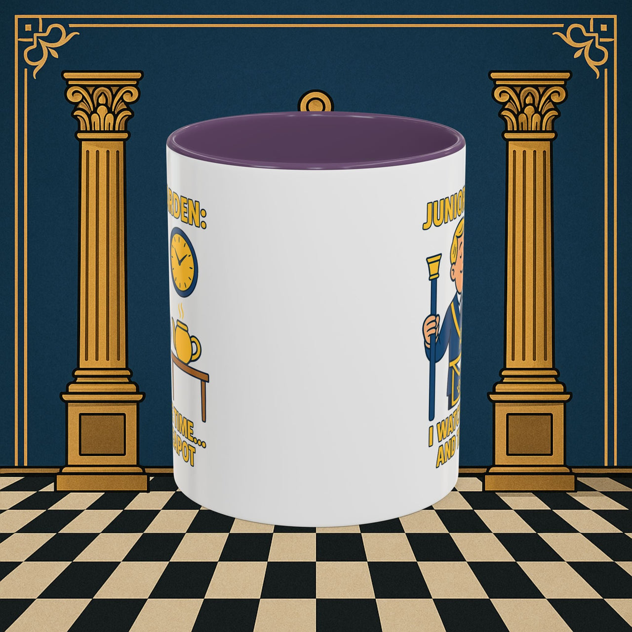 Masonic Mugs - Masonic Moments: Lodge Officer's Tea Time, Junior Warden Printify