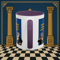 Masonic Mugs Ready to Go – Happy to Meet Again (Accent Coloured 11oz Mug) Printify