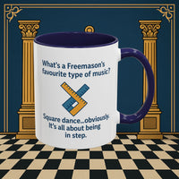 Masonic Mugs Ready to Go – Favourite Type of Music (Accent Coloured 11oz Mug) Printify