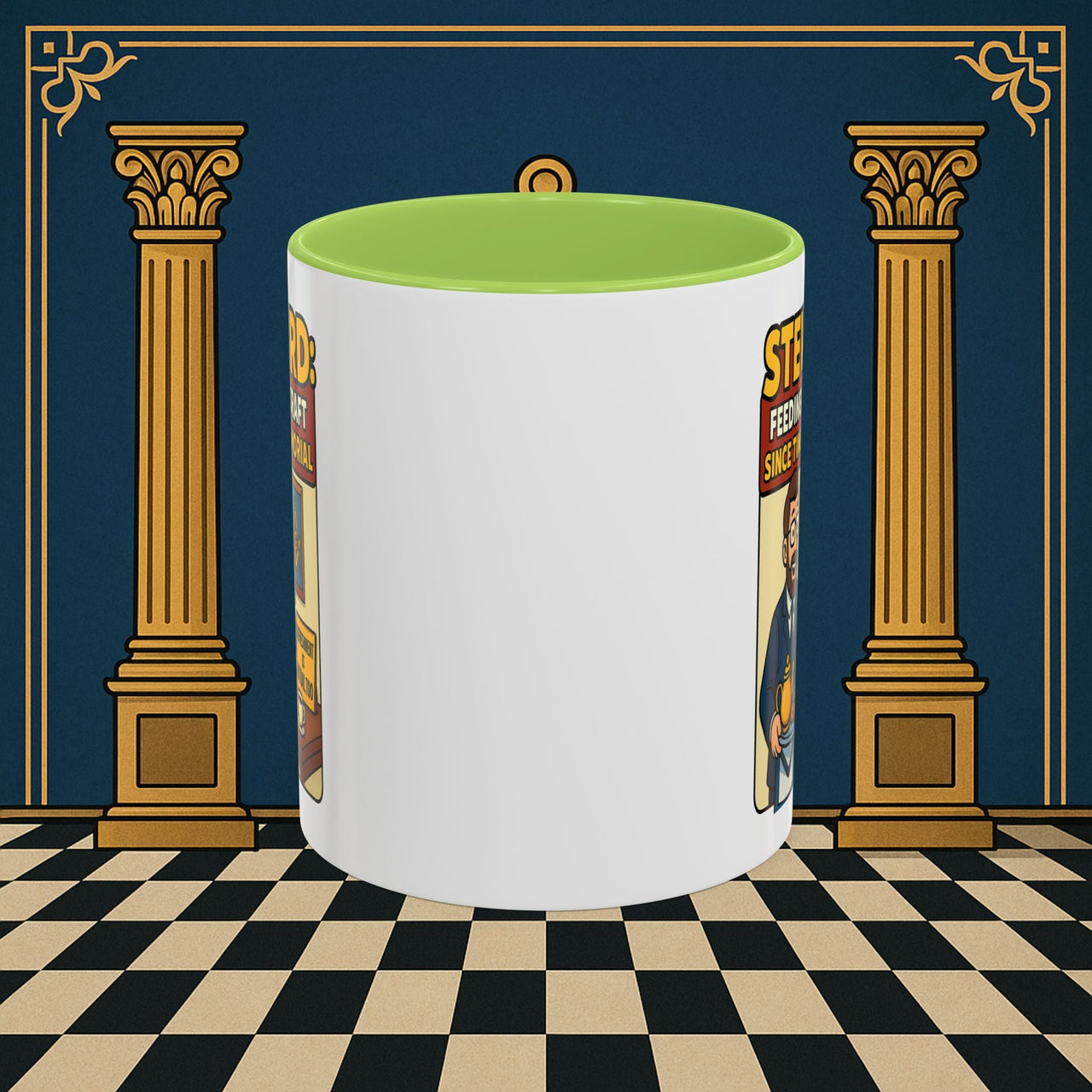 Masonic Mugs - Feeding Freemasonry's Fellowship - Steward Printify
