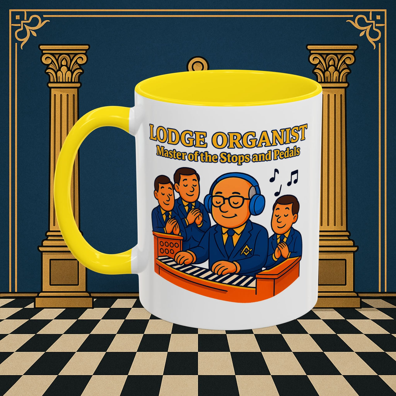 Masonic Mugs - Lodge Maestro - Organist Printify