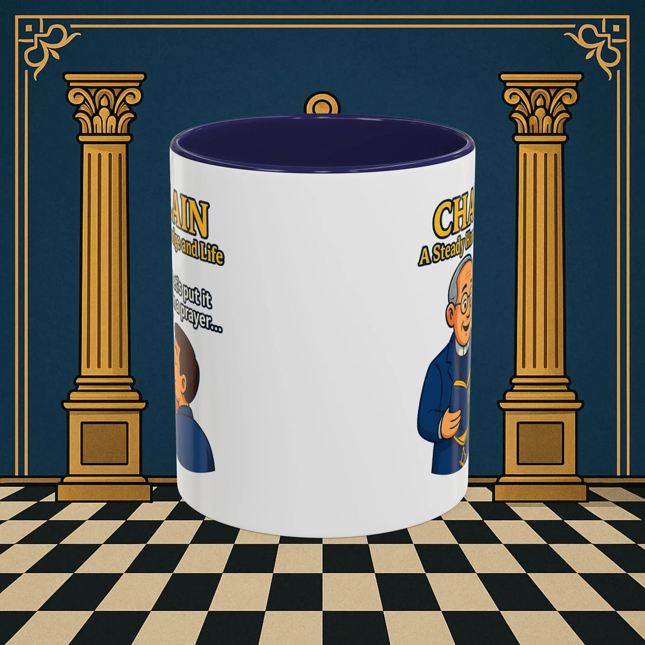 Masonic Mugs - Divine Guidance - Chaplain Printify