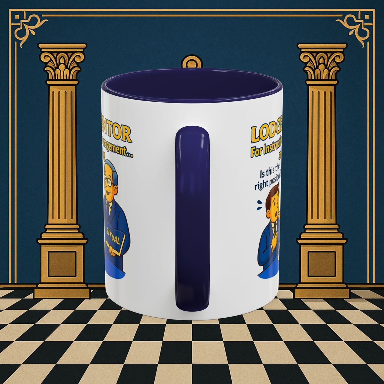 Masonic Mugs - Lodge Mentor Guidance: Masonic Ritual Instruction, Lodge Mentor Printify