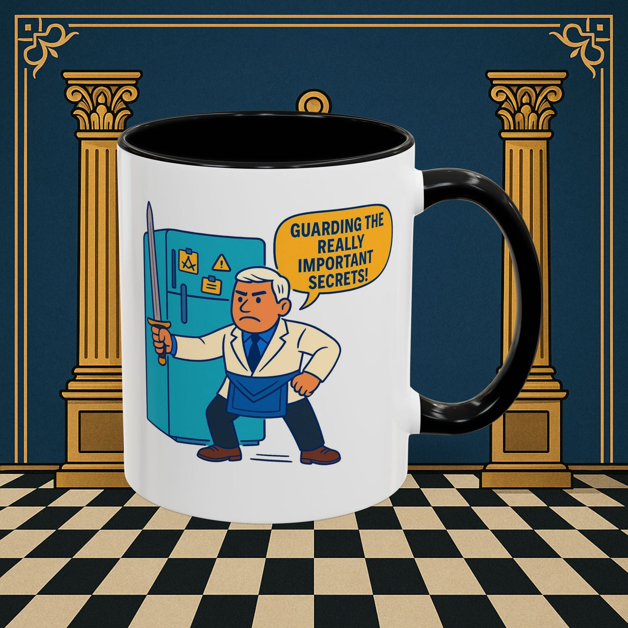 Masonic Mugs - Top Secret Fridge - Tyler Printify
