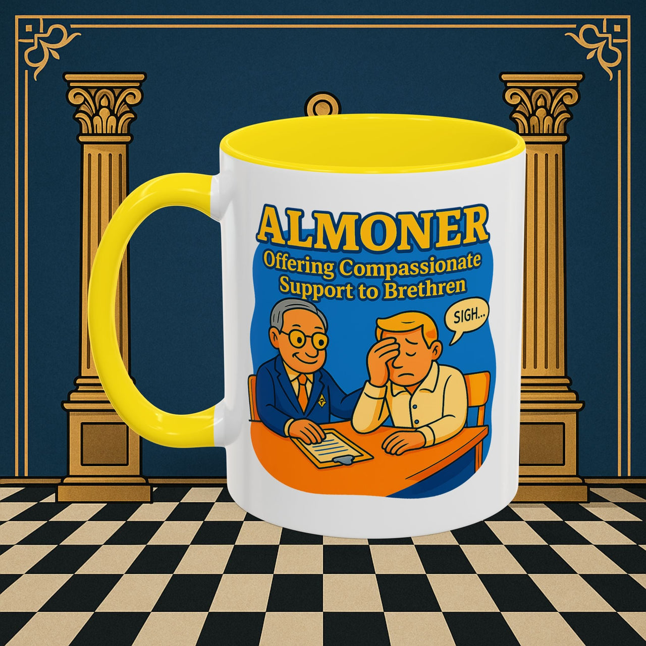 Masonic Mugs - Bureaucratic Empathy - Almoner Printify