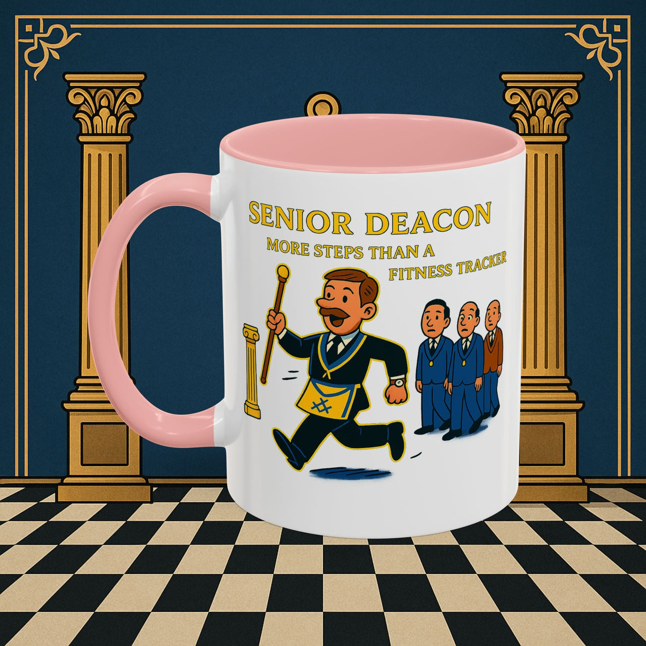 Masonic Mugs - Stepping Out - Senior Deacon Printify