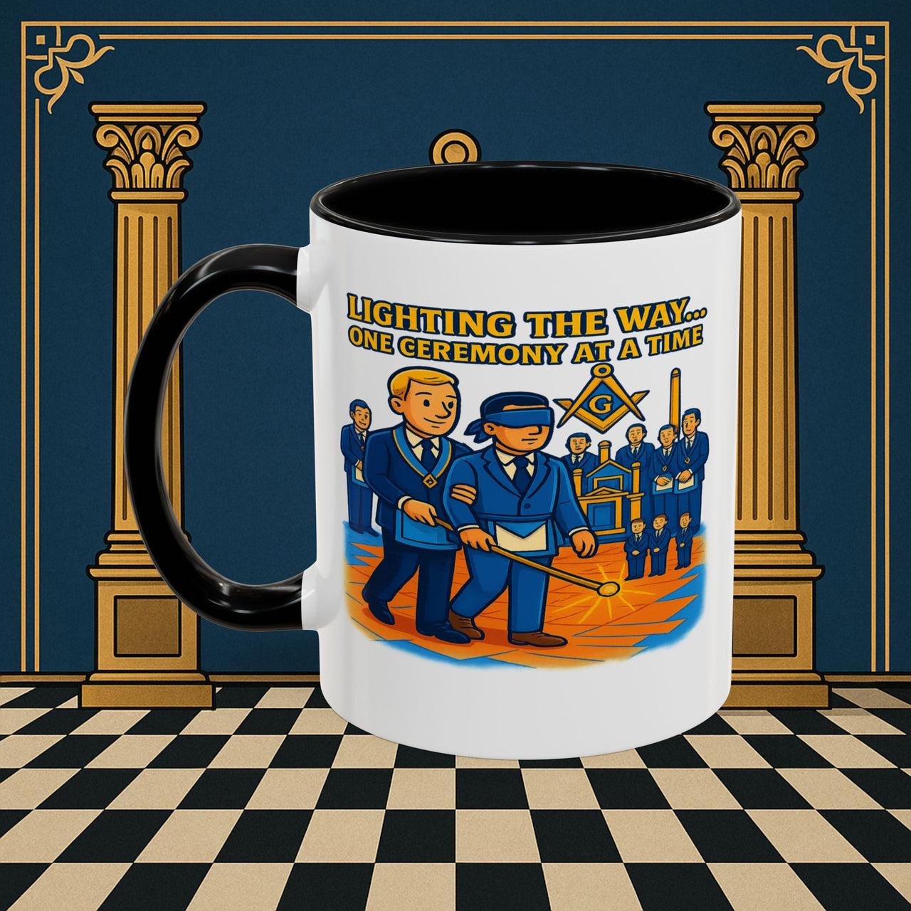 Masonic Mugs - Illuminated Brotherhood - Senior Deacon Printify