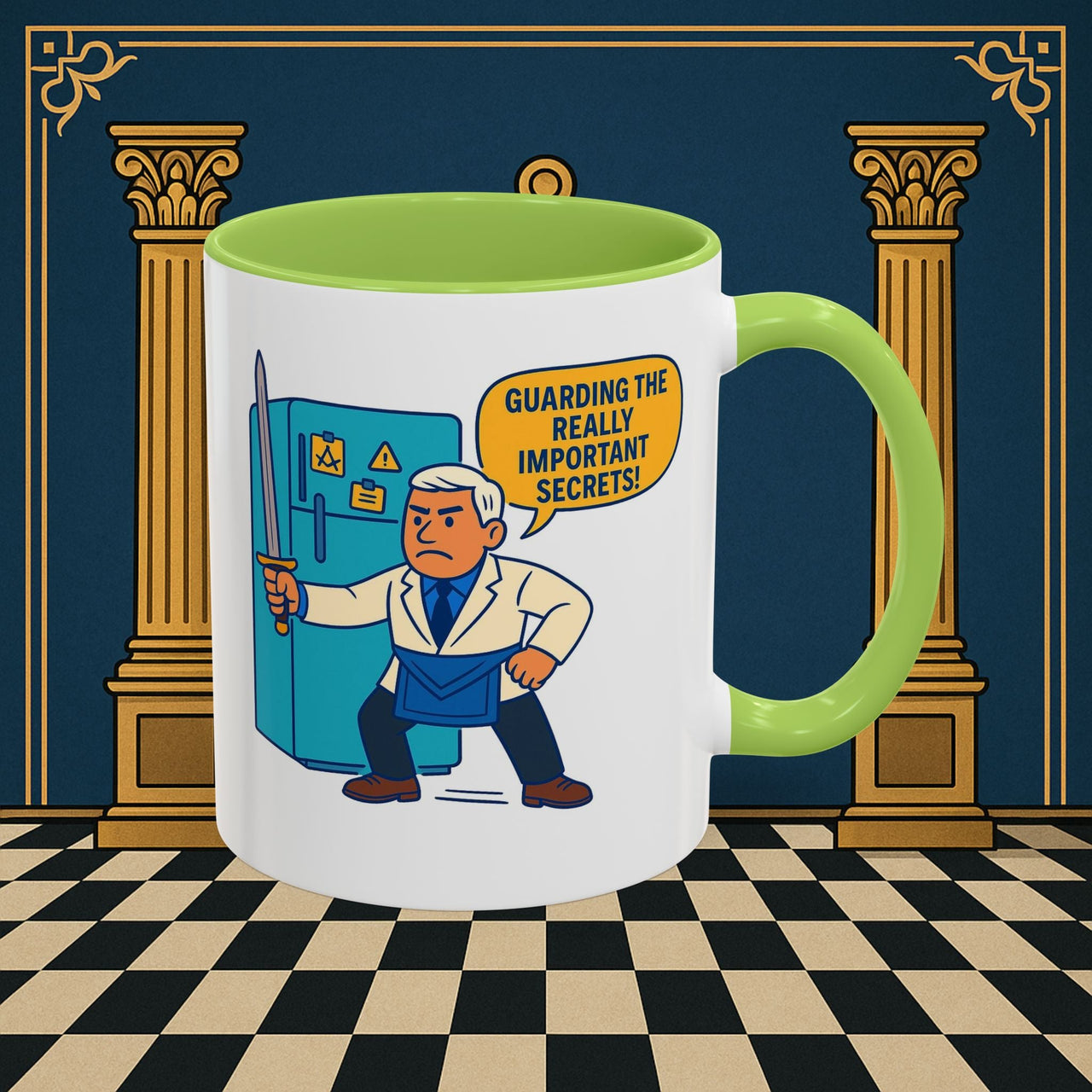 Masonic Mugs - Top Secret Fridge - Tyler Printify