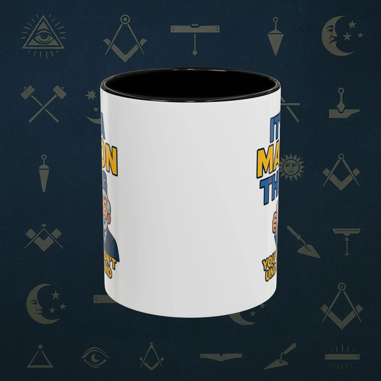 Masonic Mugs Ready to Go – It’s a Mason Thing (Accent Coloured 11oz Mug) Printify