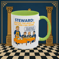 Masonic Mugs - Refreshment of Reason - Steward Printify