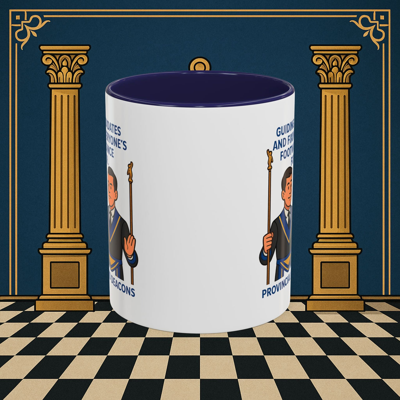 Masonic Mugs - Guiding Light of Masonic Tradition - Provincial Grand Deacons Printify