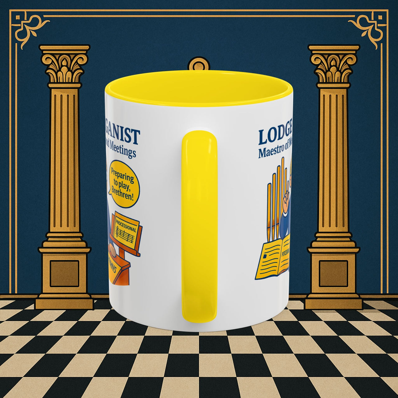 Masonic Mugs - Maestro of Melodies - Organist Printify