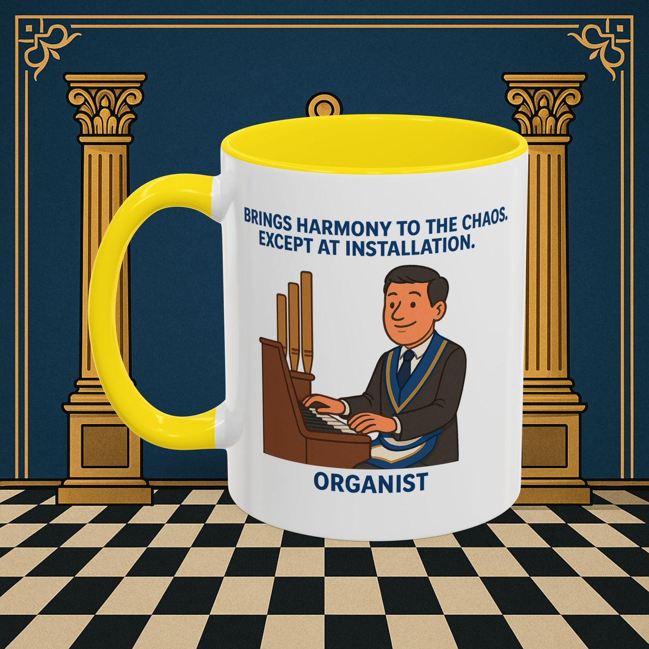 Masonic Mugs - Harmony Amid Chaos - Provincial Organist Printify