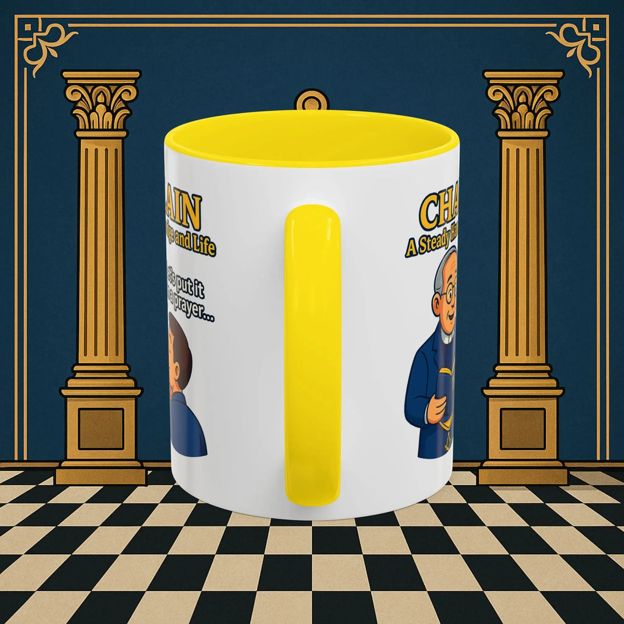 Masonic Mugs - Divine Guidance - Chaplain Printify