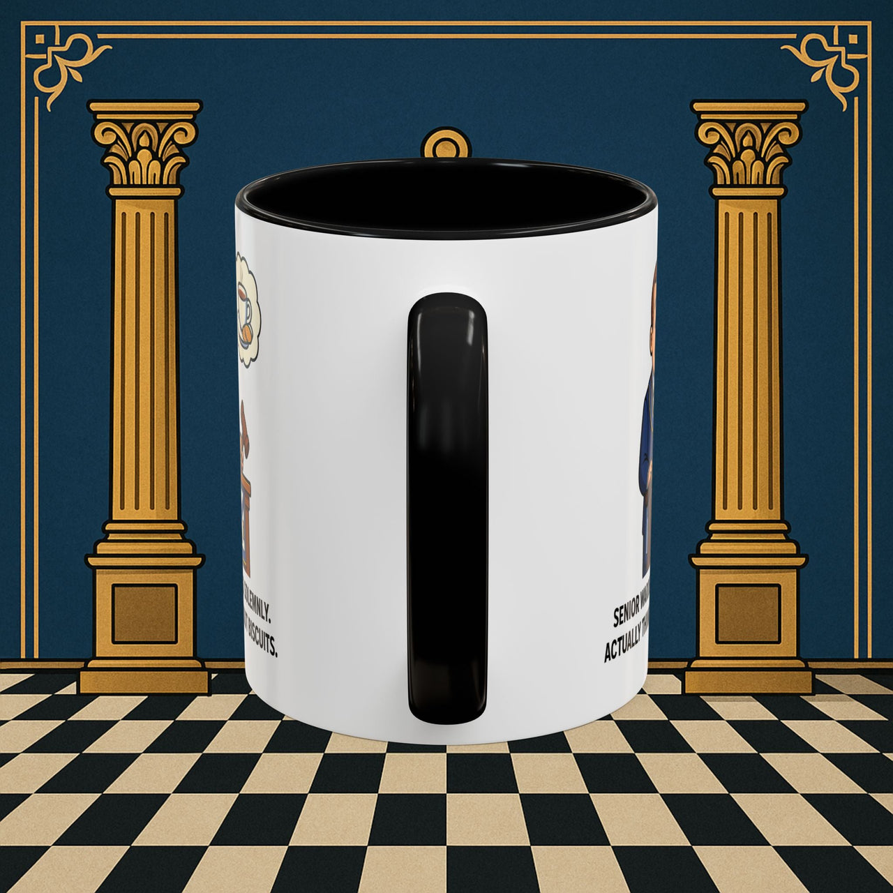 Masonic Mugs - Biscuits on the Brain - Senior Warden Printify