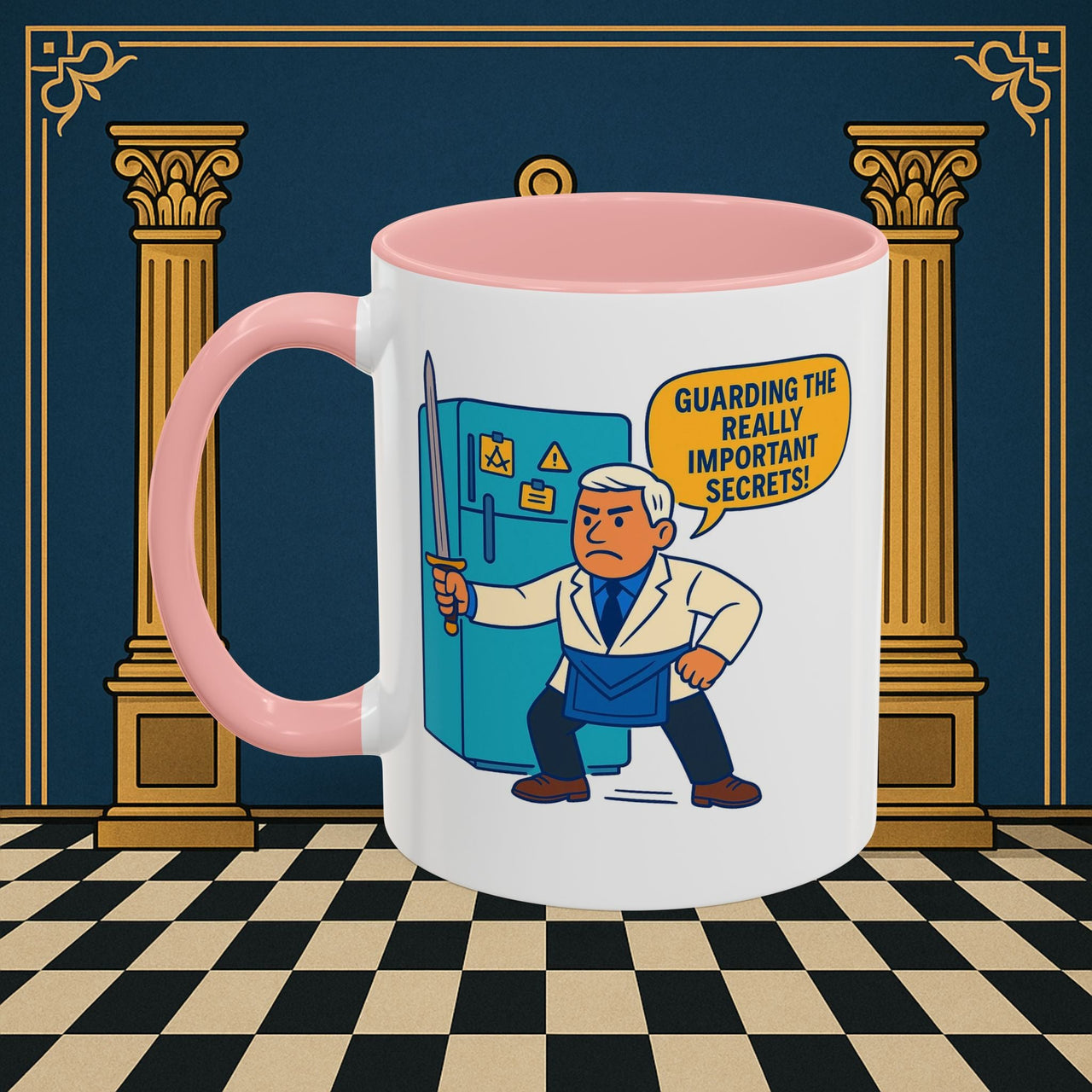 Masonic Mugs - Top Secret Fridge - Tyler Printify