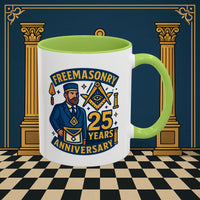 Masonic Mugs - Masonic Legacy - 25 years anniversary Printify