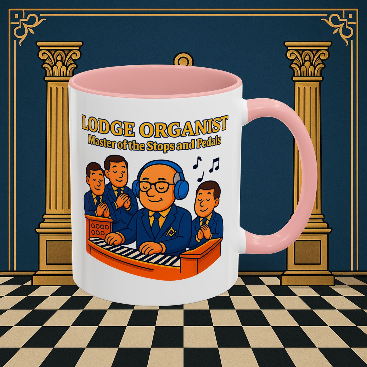 Masonic Mugs - Lodge Maestro - Organist Printify