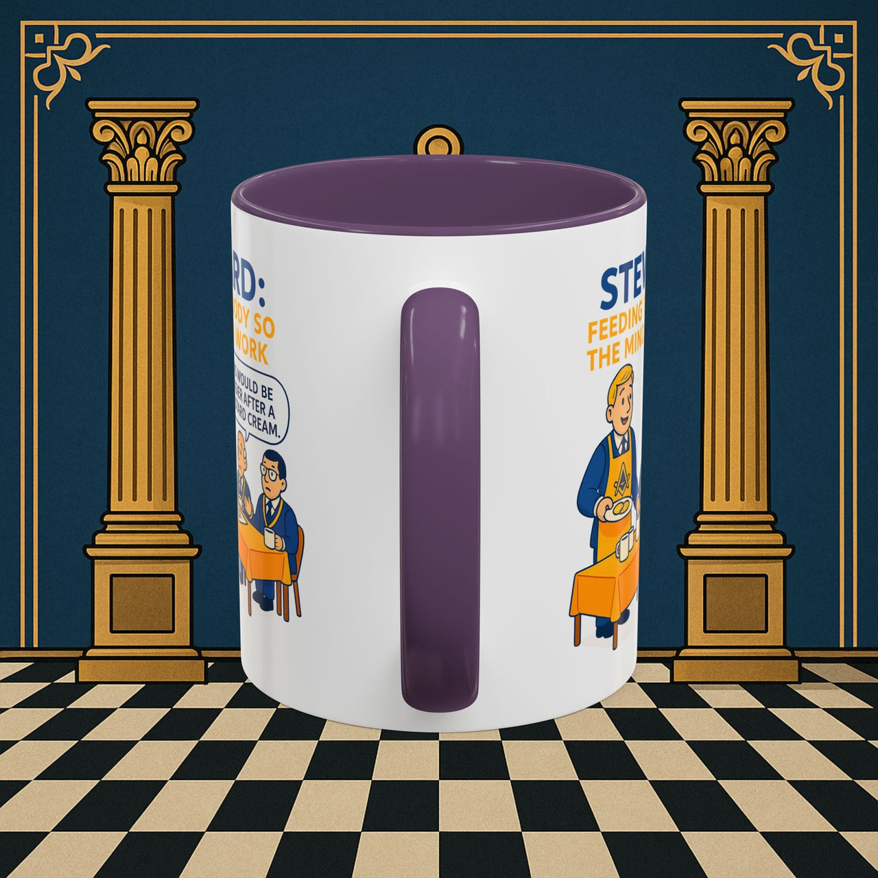 Masonic Mugs - Refreshment of Reason - Steward Printify