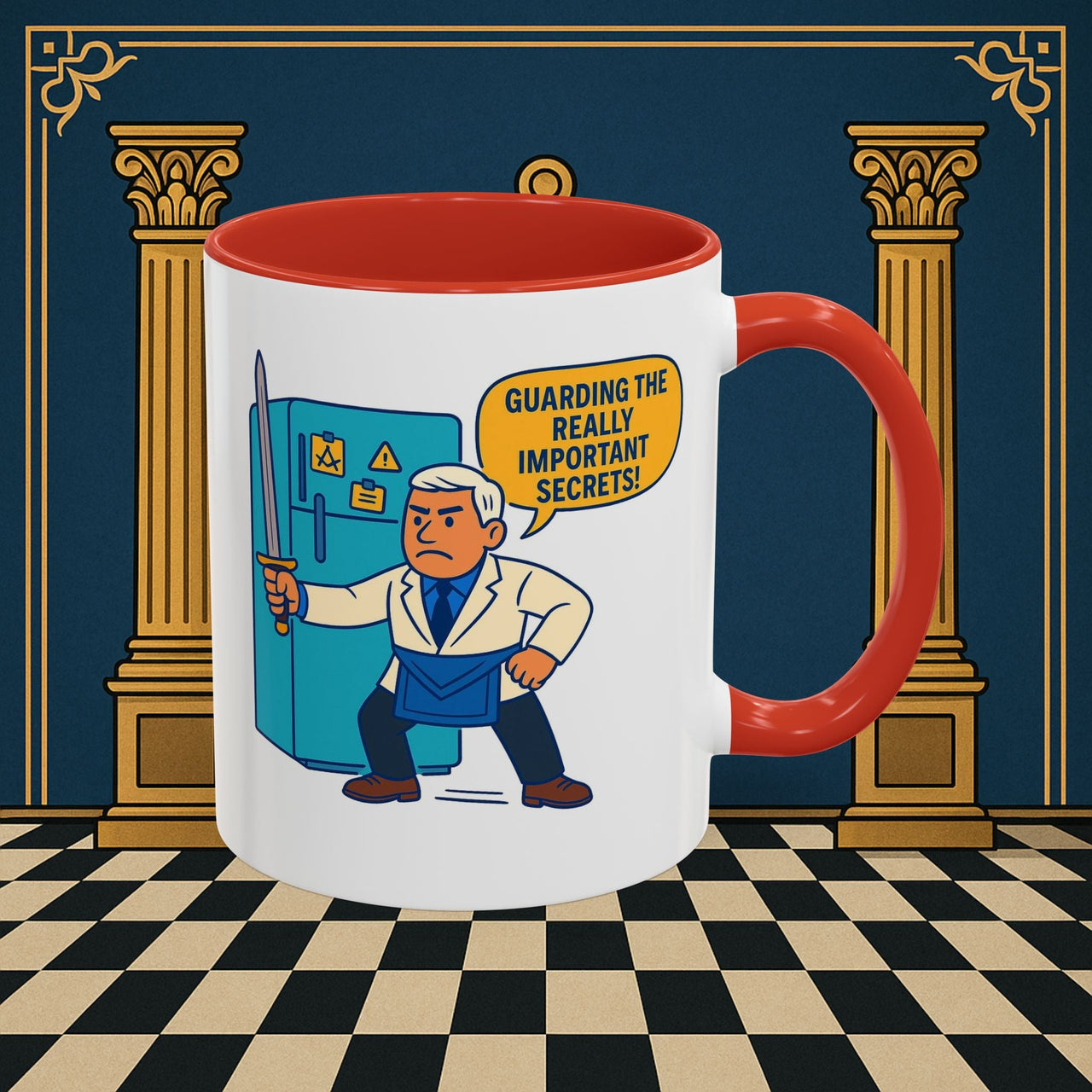 Masonic Mugs - Top Secret Fridge - Tyler Printify