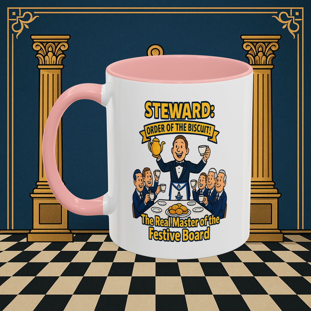 Masonic Mugs - Masonic Tea Party - Steward Printify