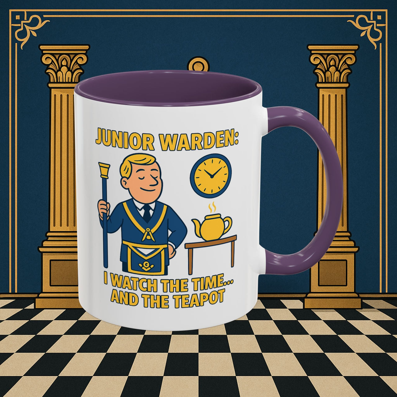 Masonic Mugs - Masonic Moments: Lodge Officer's Tea Time, Junior Warden Printify