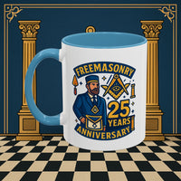 Masonic Mugs - Masonic Legacy - 25 years anniversary Printify
