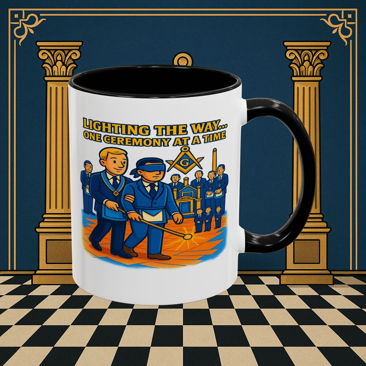 Masonic Mugs - Illuminated Brotherhood - Senior Deacon Printify