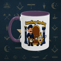 Masonic Mugs - Guarding the Door - Tyler Printify