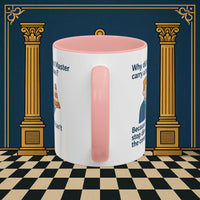 Masonic Mugs Ready to Go – Past Master with a Traffic Cone (Accent Coloured 11oz Mug) Printify