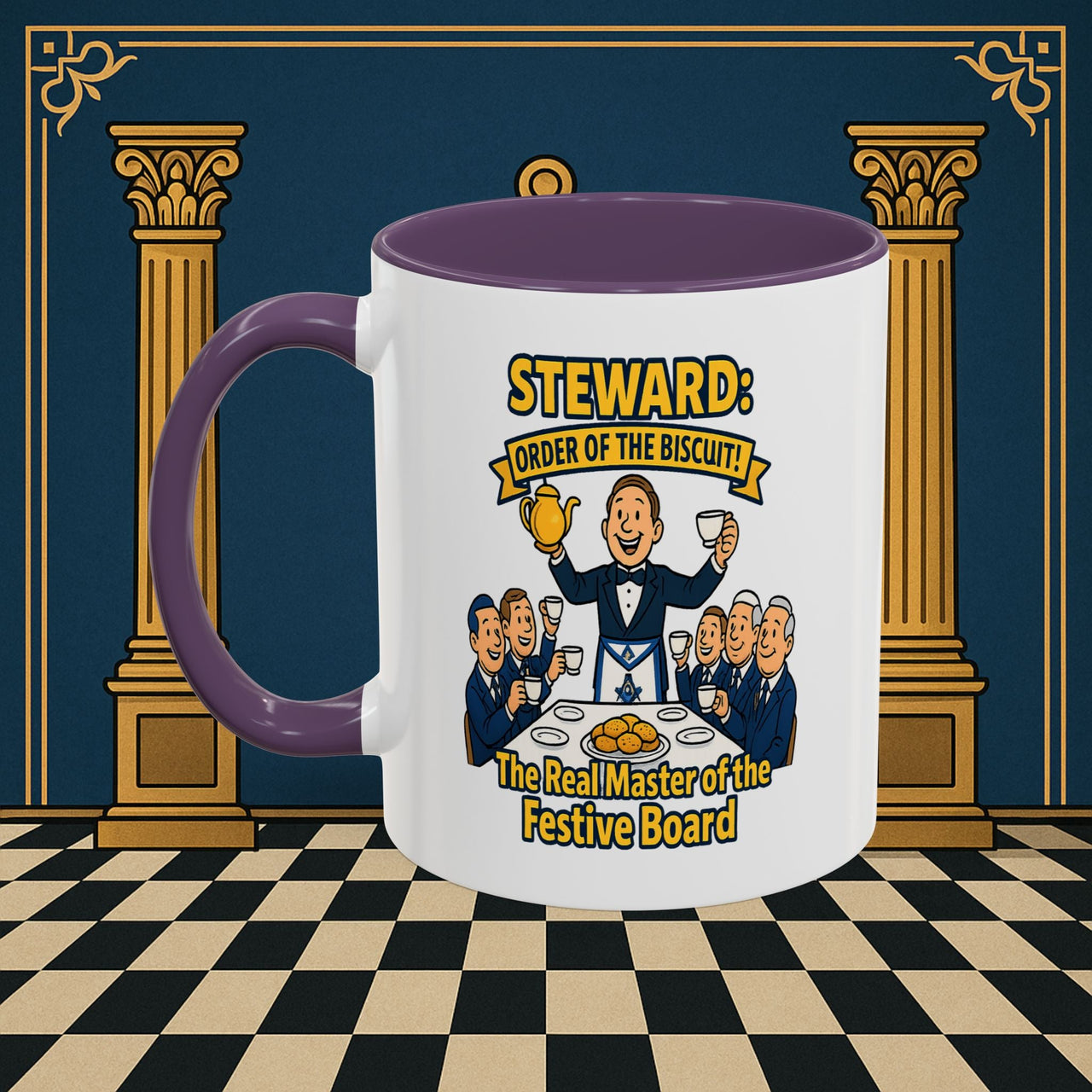 Masonic Mugs - Masonic Tea Party - Steward Printify
